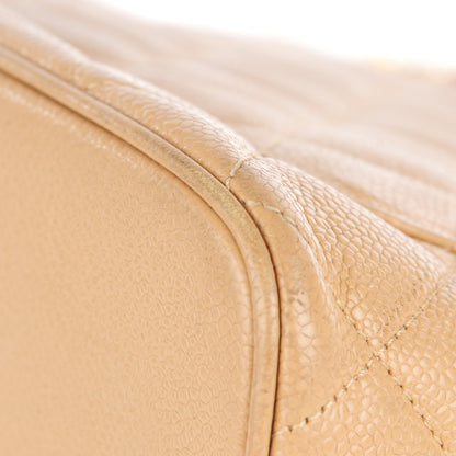 Chanel Caviar Quilted Medallion Tote Beige 7 of 11