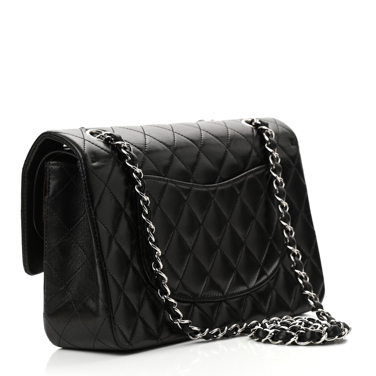 Chanel Lambskin Quilted Medium Double Flap Black 3 of 11