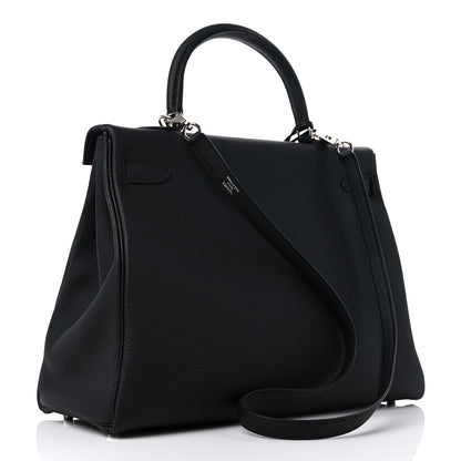 Hermes Togo Kelly Retourne 35 Black 3 of 9