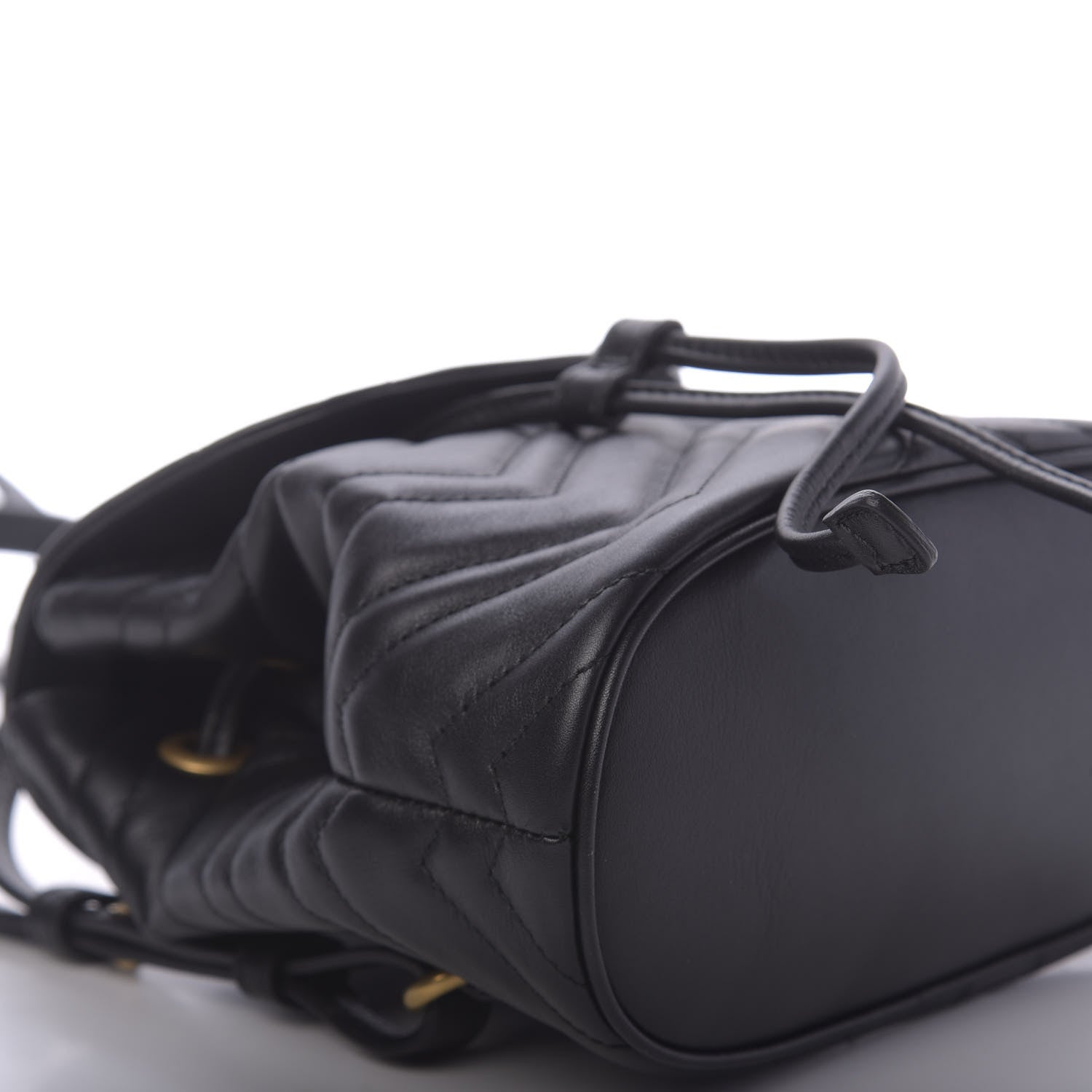 Gucci Calfskin Matelasse GG Marmont Flap Backpack Black 5 of 11
