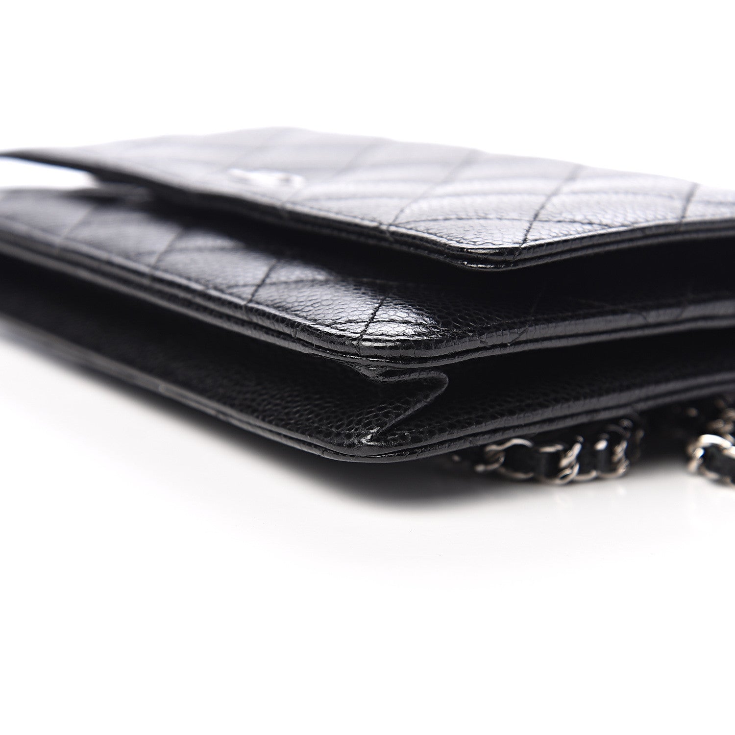 Chanel Caviar Quilted Wallet On Chain WOC Black 9 of 11