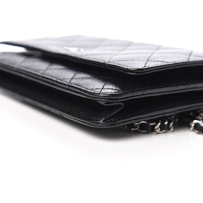 Chanel Caviar Quilted Wallet On Chain WOC Black 9 of 11