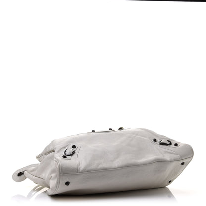 Balenciaga Agneau Classic Hardware Mid Day White 4 of 13