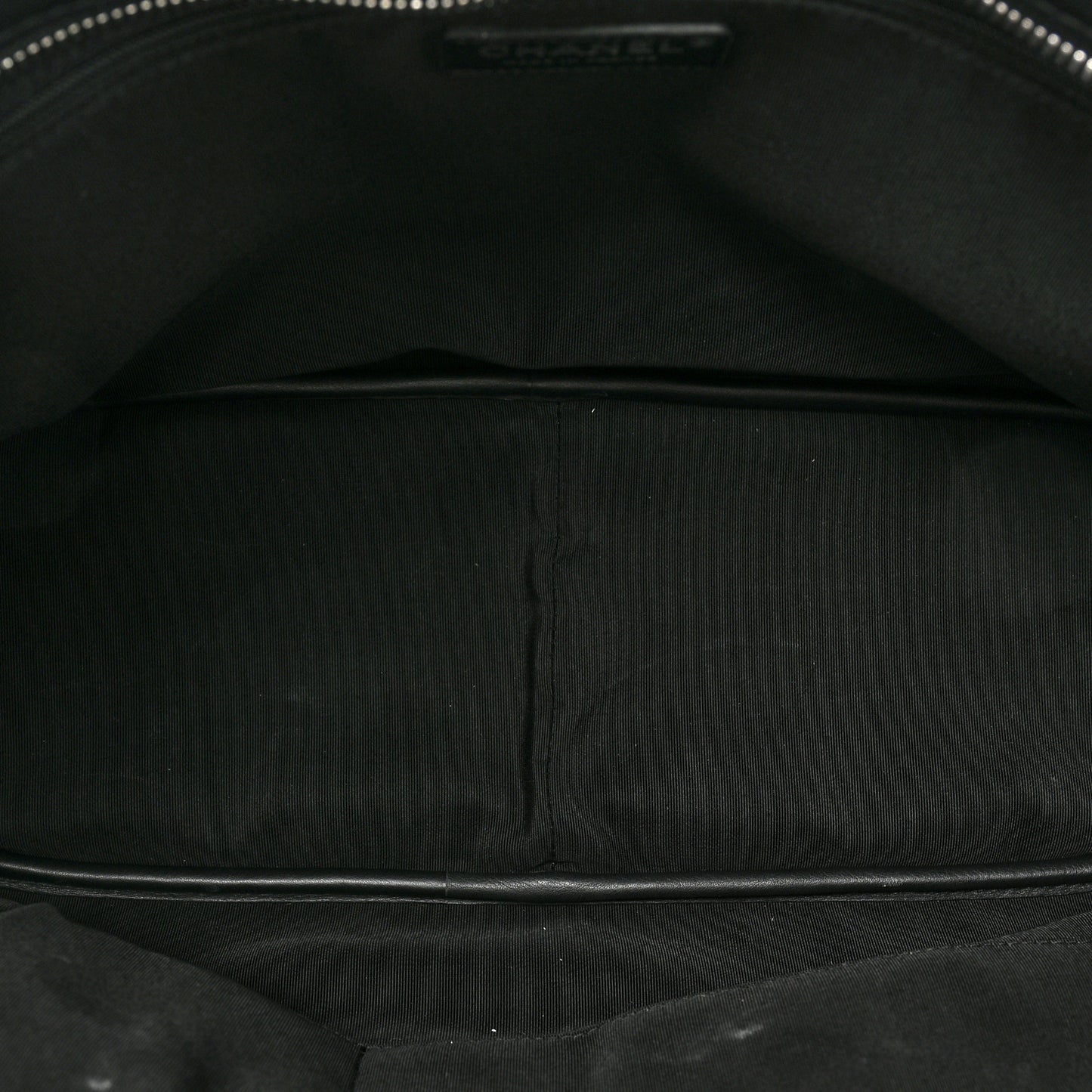Calfskin Quilted Ultra Pocket Shopping Tote Black
