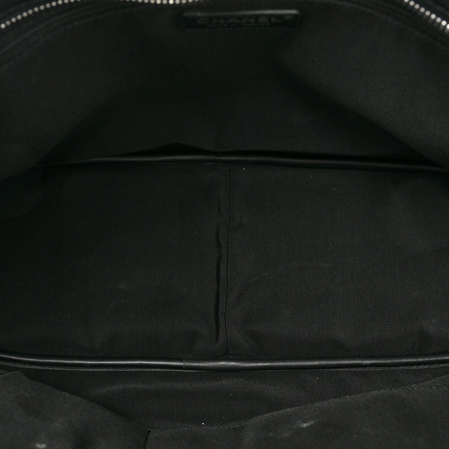 Chanel Calfskin Quilted Ultra Pocket Shopping Tote Black 5 of 16