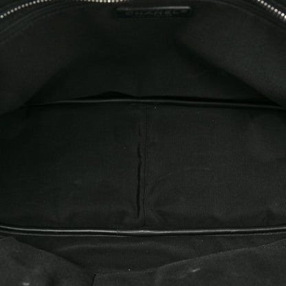 Chanel Calfskin Quilted Ultra Pocket Shopping Tote Black 5 of 16