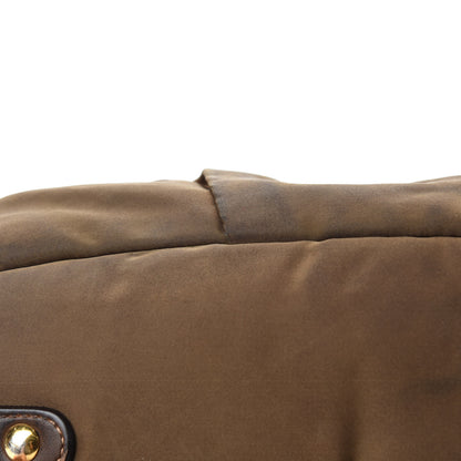 Prada Tessuto Nylon Jacquard Logo Tote Brown 11 of 18