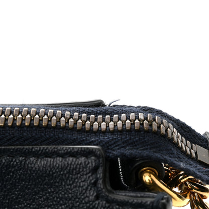 Gucci New Sakai Calfskin Lux Tri-Color Dahlia Chain Shoulder Bag New Cherry Red Sun Oil Blue 12 of 13