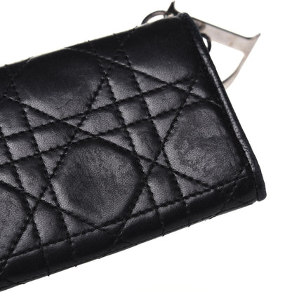 Christian Dior Lambskin Cannage Lady Dior Card Holder Black 11 of 12