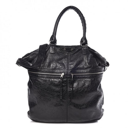 Balenciaga Agneau Classic Hardware Large Square Tote Black 1 of 15