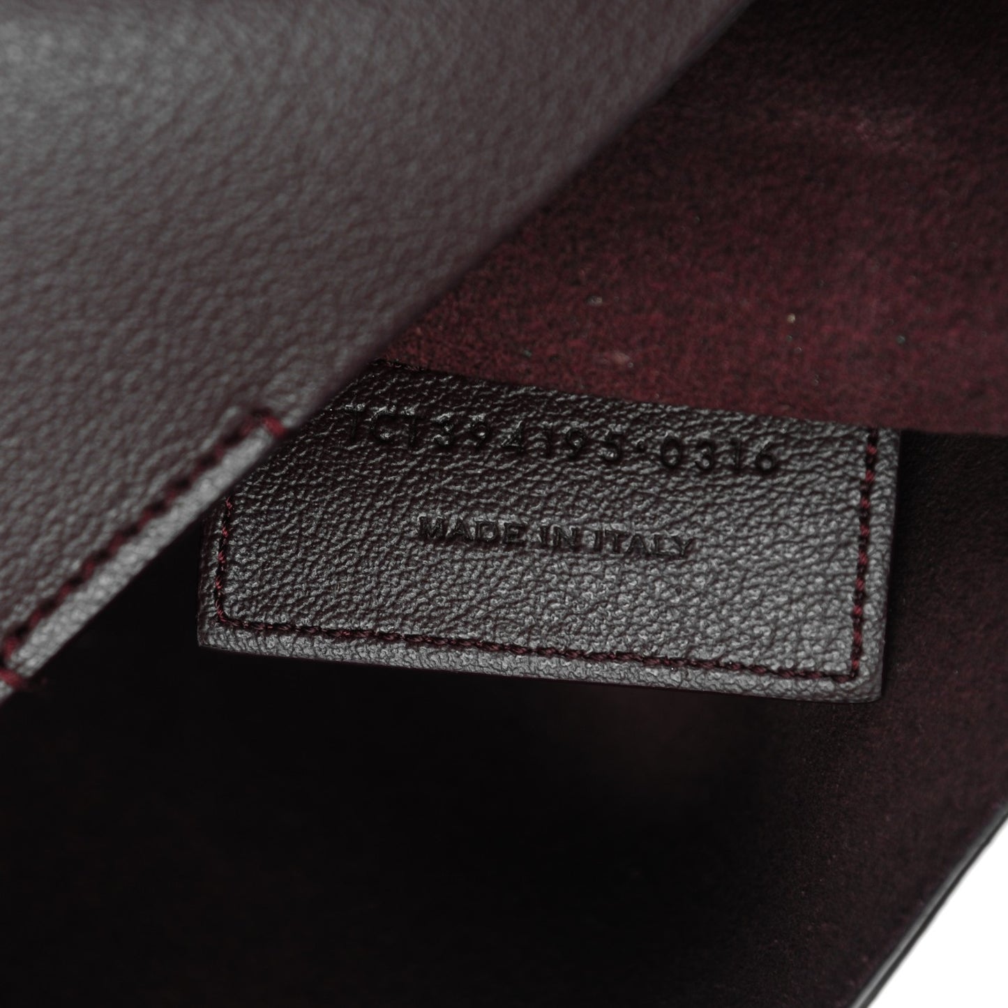 Calfskin Large Shopping Tote Bordeaux
