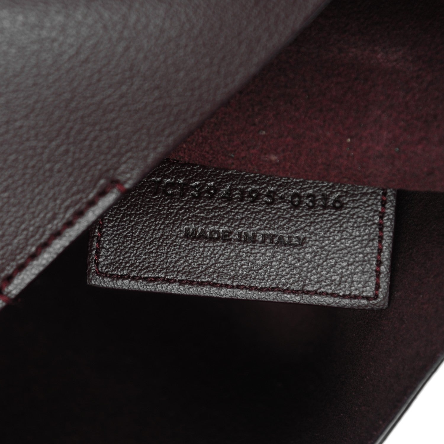 Saint Laurent Calfskin Large Shopping Tote Bordeaux 8 of 8
