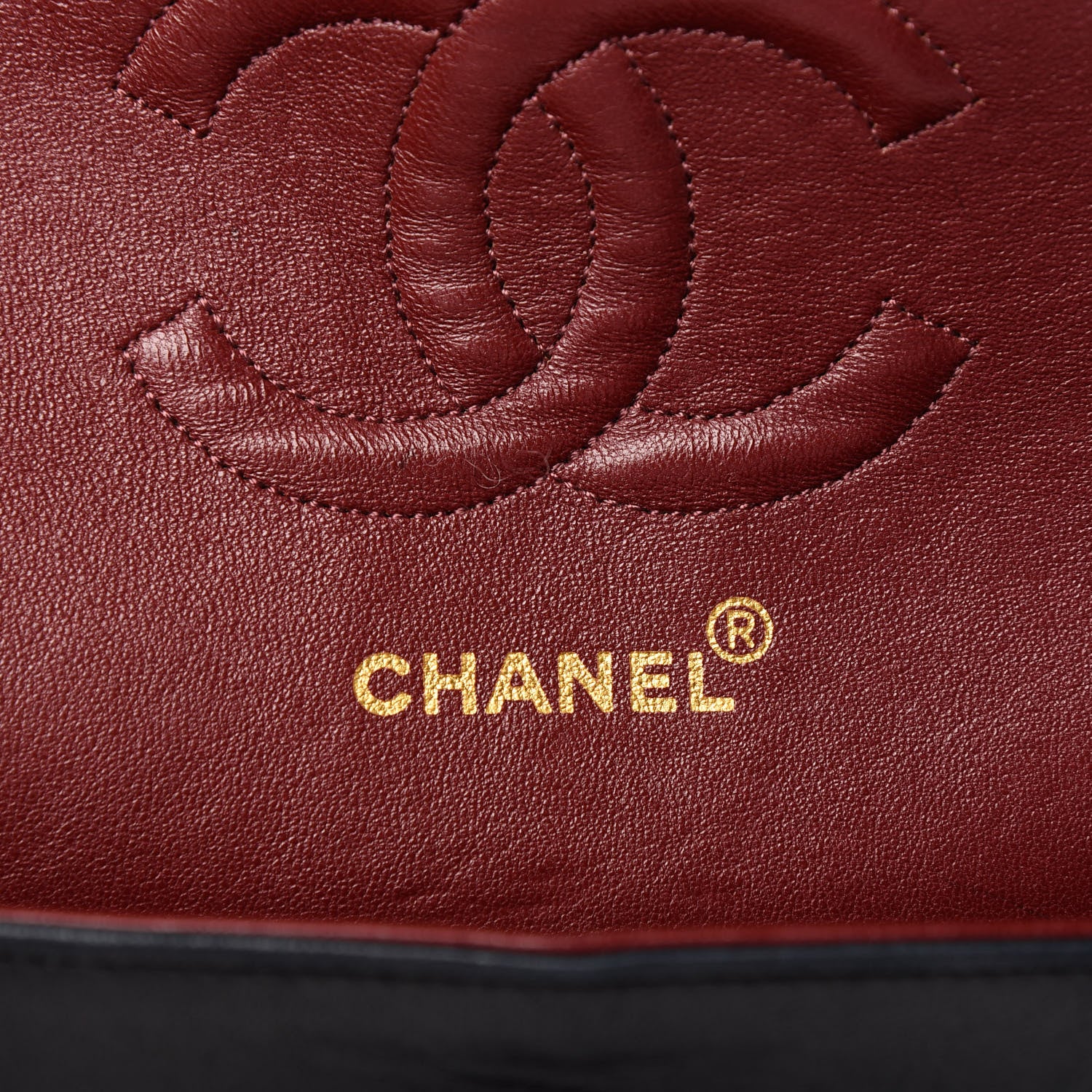 Chanel Lambskin Quilted Medium Double Flap Black 6 of 9