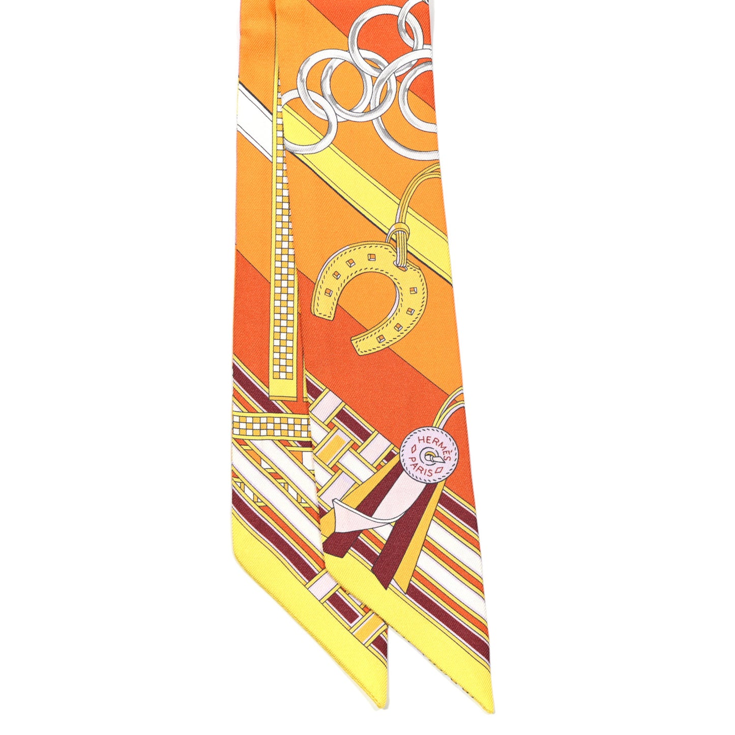 Silk Brides et Gris Twilly Orange Jaune Rose