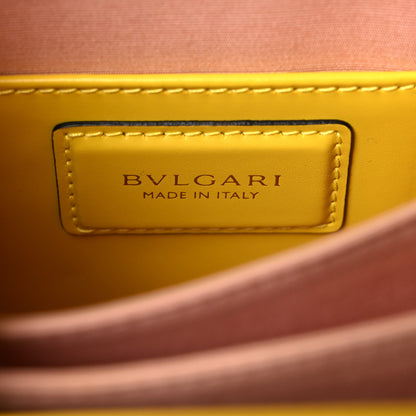 Bulgari Calfskin Serpenti Forever Top Handle Yellow 7 of 11