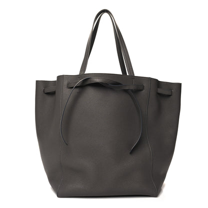 Celine Soft Grained Calfskin Small Belt Cabas Phantom Medium Grey 1 of 10