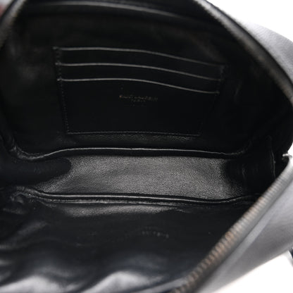 Saint Laurent Grain De Poudre Matelasse Monochrome Monogram Mini Lou Camera Bag Black 5 of 11
