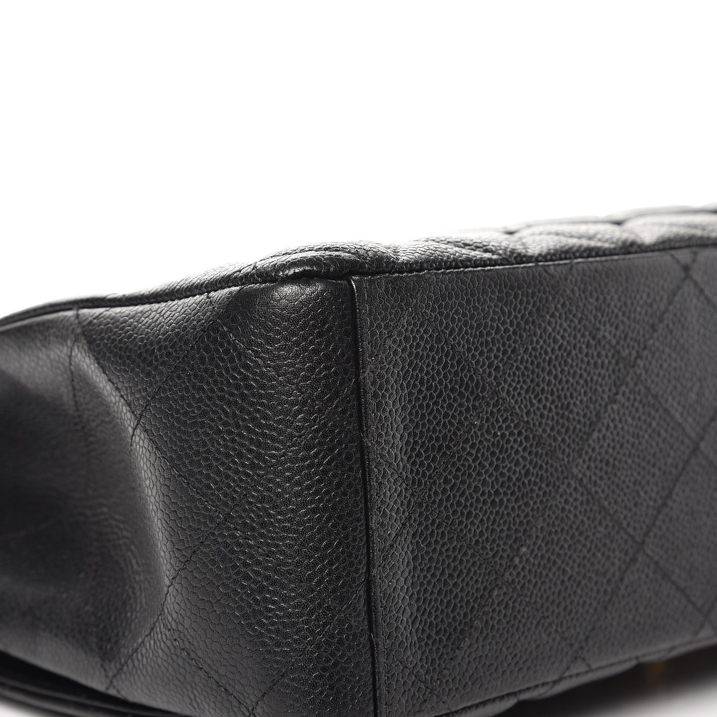Caviar Quilted Maxi Double Flap Black