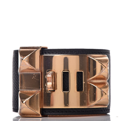 Hermes Epsom Collier de Chien CDC Bracelet S Black 3 of 7