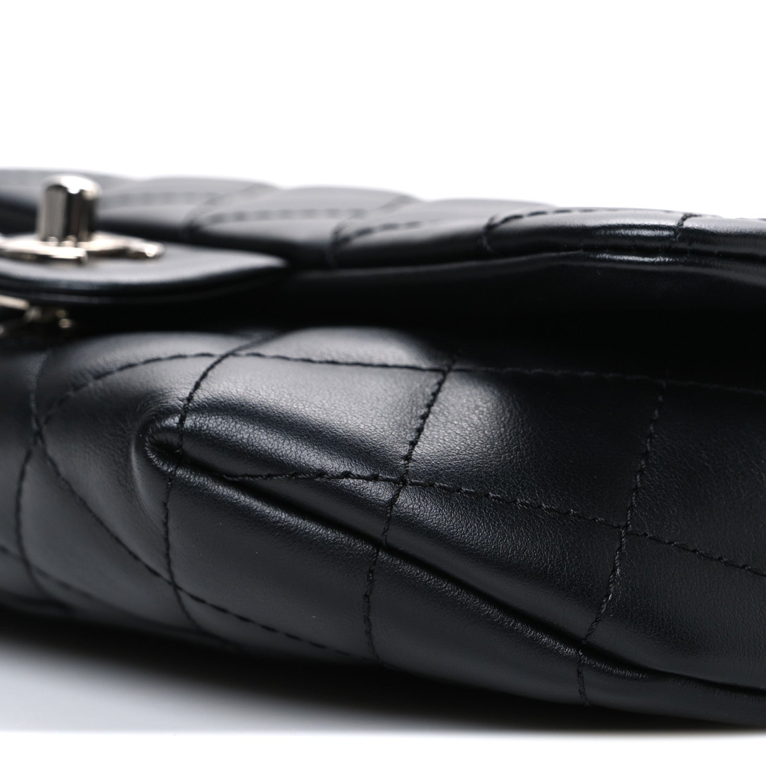 Chanel Calfskin Quilted CC Uniform Flap Belt Bag Black 11 of 11