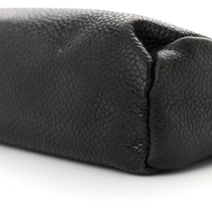Chanel Caviar Timeless CC Cosmetic Pouch Bag Black 11 of 13