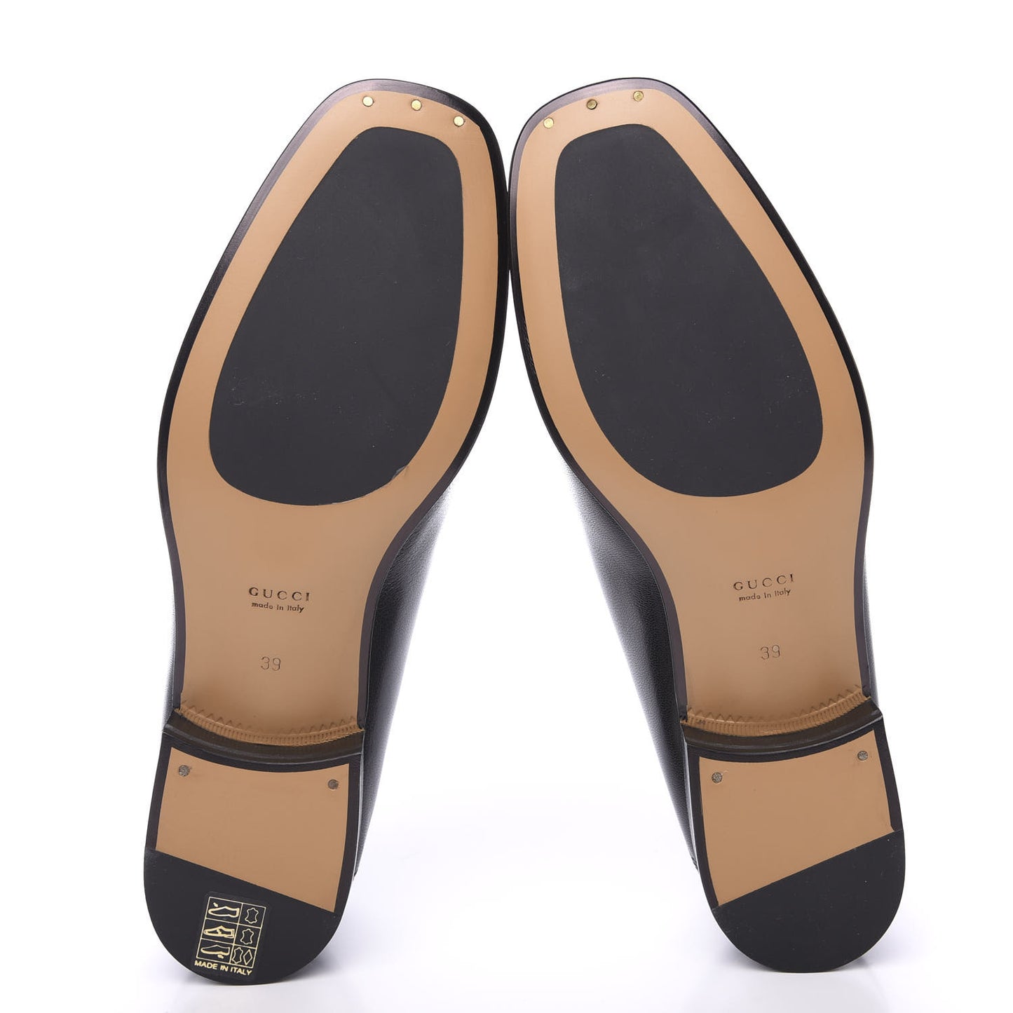 Goatskin Womens Horsebit Mid-Heel Loafers 39 Black