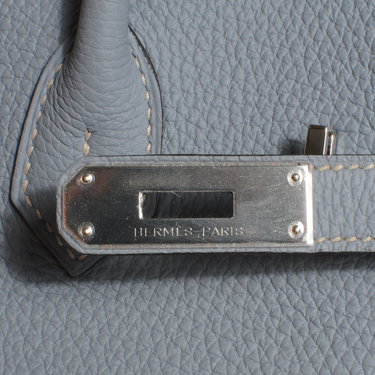 Hermes Togo Birkin 35 Bleu Lin 8 of 12