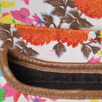 Christian Dior Canvas Floral Saddle Bag 8 of 8
