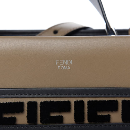Fendi Vitello Century Velvet F is Fendi FF Embroidered Small Runaway Satchel Maya Black 8 of 10