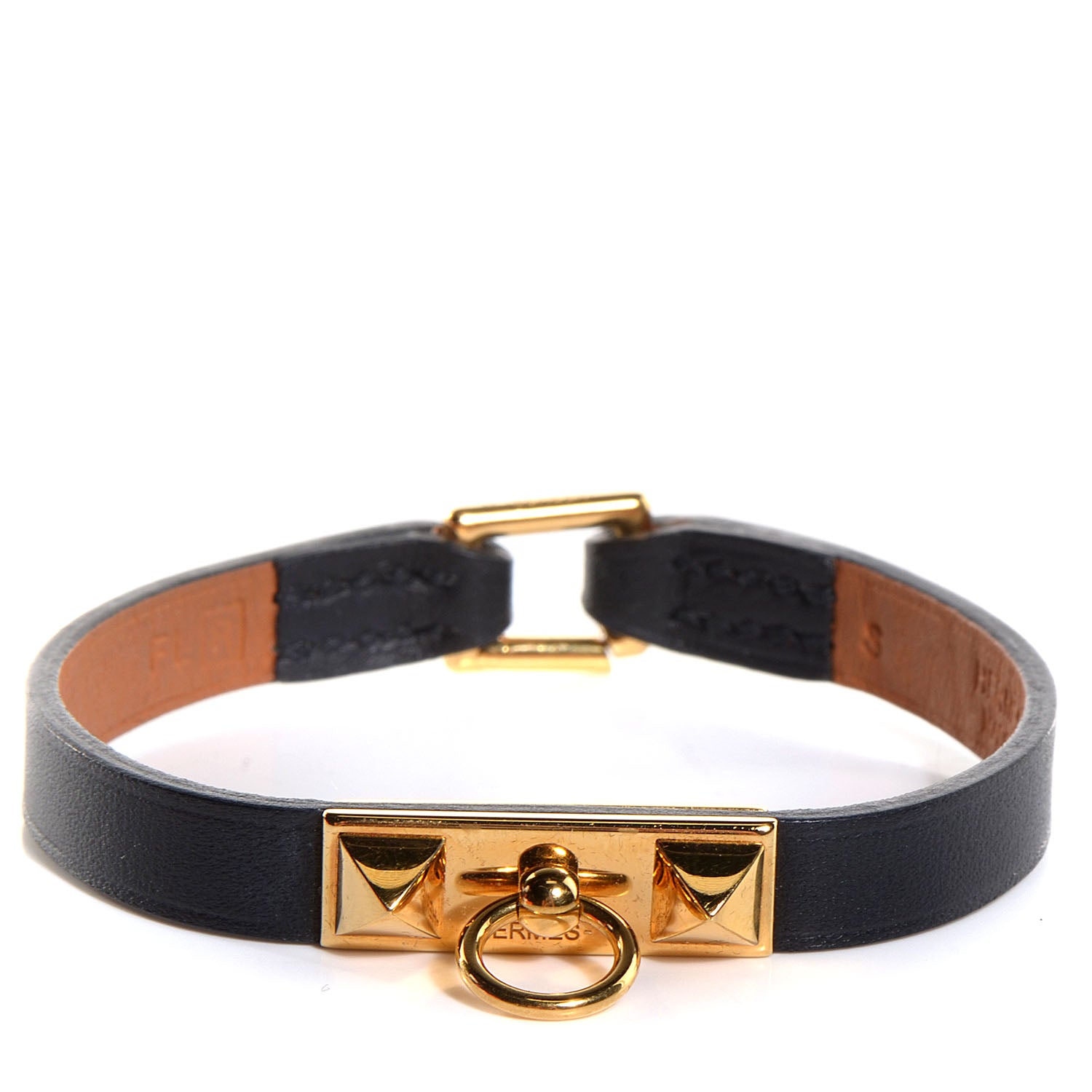 Hermes Chamonix Micro Rivale Bracelet Small Black 1 of 9