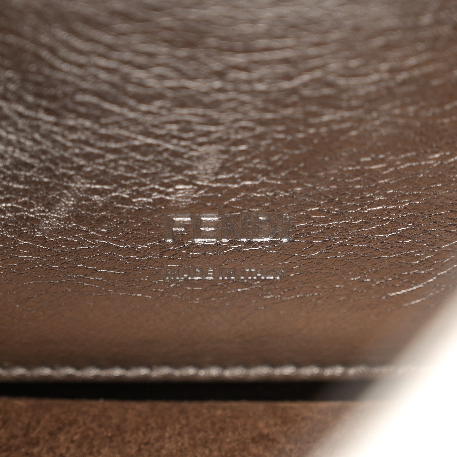 Fendi Agnello Old Shine Small Kan U Shoulder Bag Silver 6 of 15