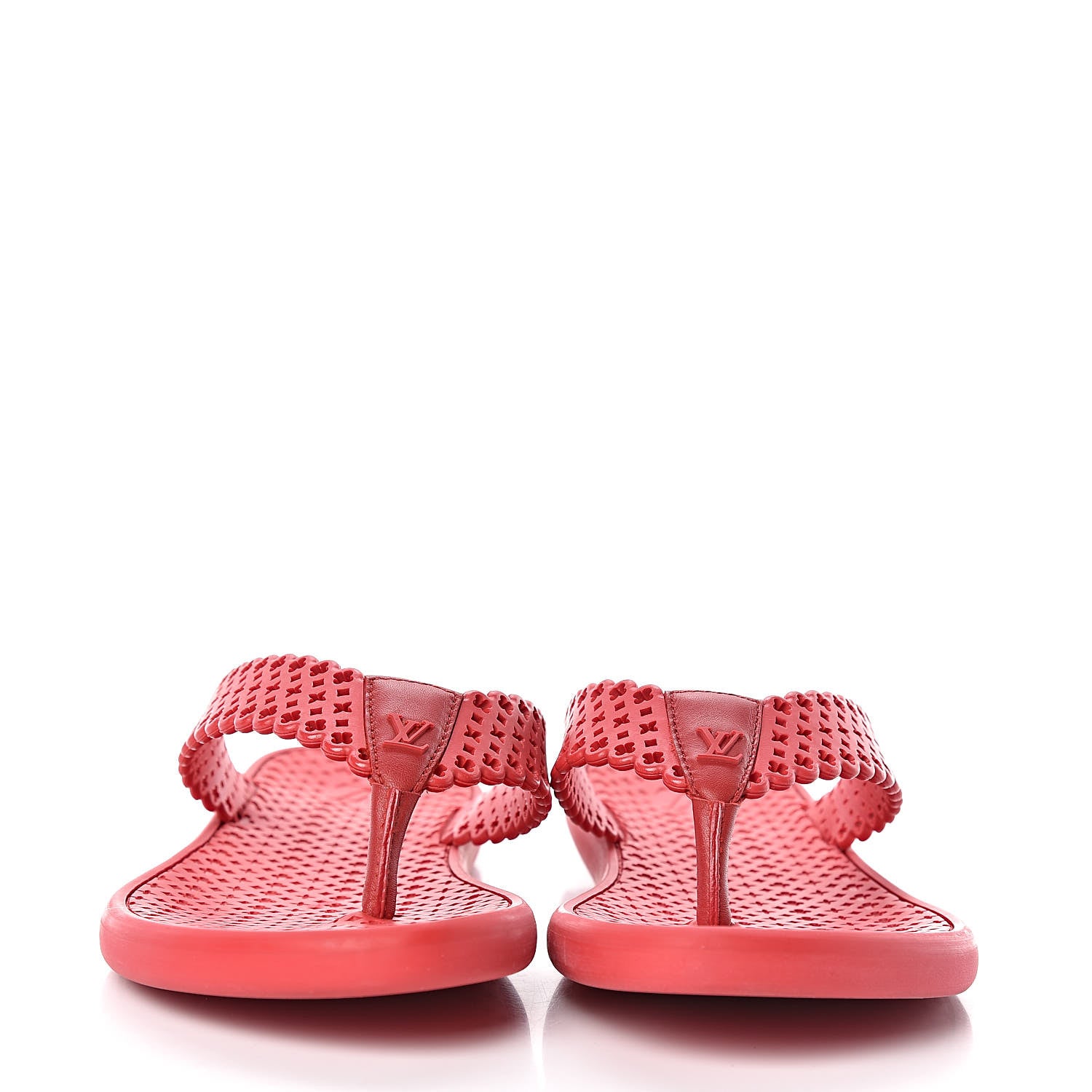 Louis Vuitton Rubber Tatoo Thong Sandals 39 Rouge 2 of 11