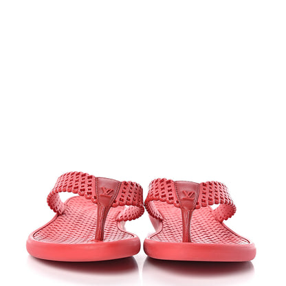 Louis Vuitton Rubber Tatoo Thong Sandals 39 Rouge 2 of 11