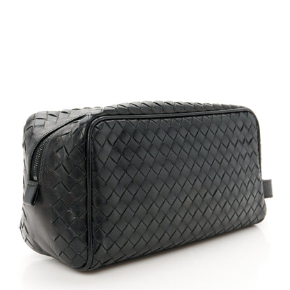Bottega Veneta Nappa Intrecciato Travel Pouch Clutch Black 3 of 11