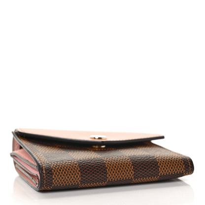 Louis Vuitton Damier Ebene Zoe Wallet Rose Ballerine 4 of 9