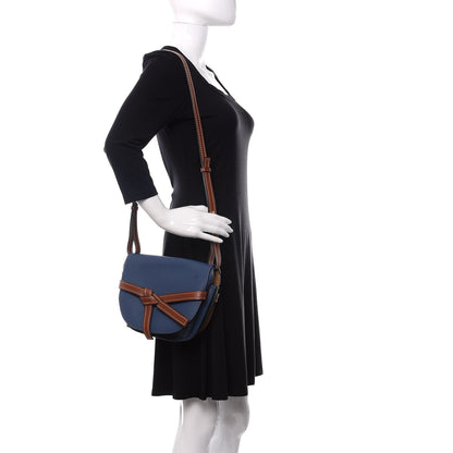 Loewe Grained Calfskin Small Gate Crossbody Bag Varsity Pecan 2 of 9