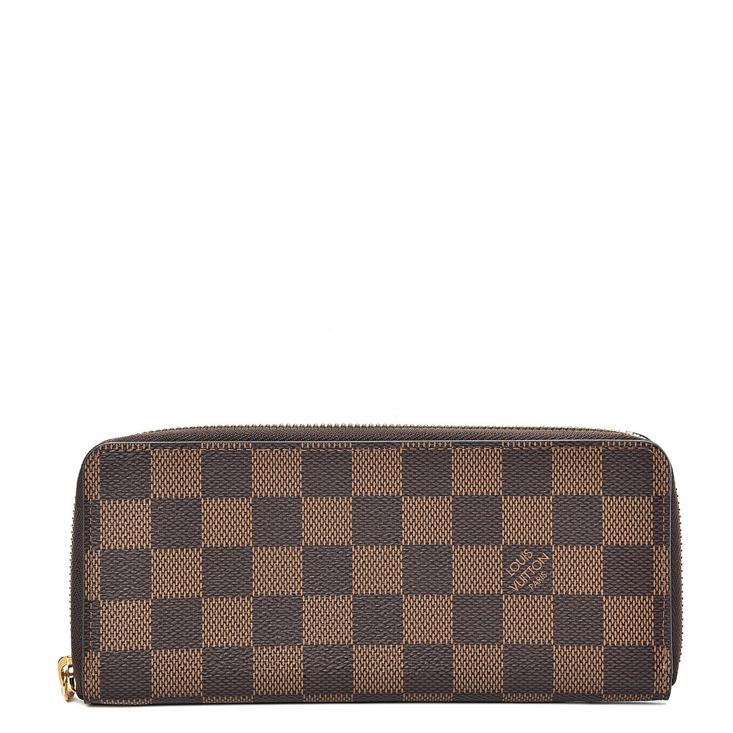 Louis Vuitton Damier Ebene Clemence Wallet Rose Ballerine 1 of 6
