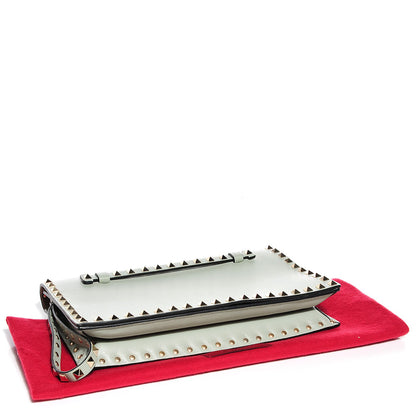 Valentino Garavani Nappa Rockstud Wristlet Clutch Water Green 4 of 7