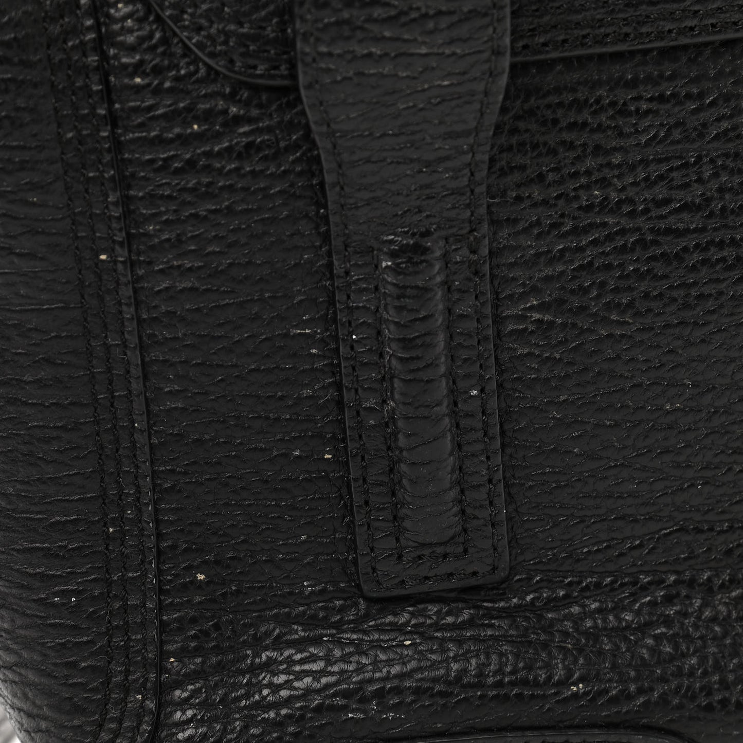 Textured Calfskin Mini Pashli Satchel Black