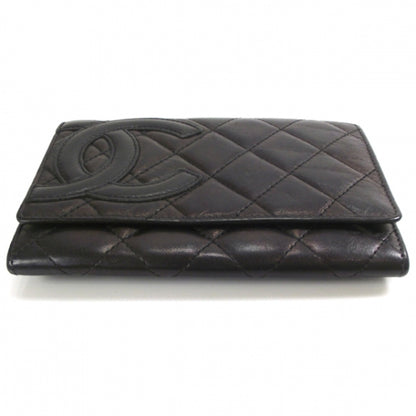 Chanel Calfskin Quilted Cambon Flap Wallet Black 4 of 9