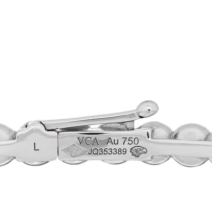 Van Cleef & Arpels 18K White Gold Perlee Pearls of Gold Bracelet L 3 of 3