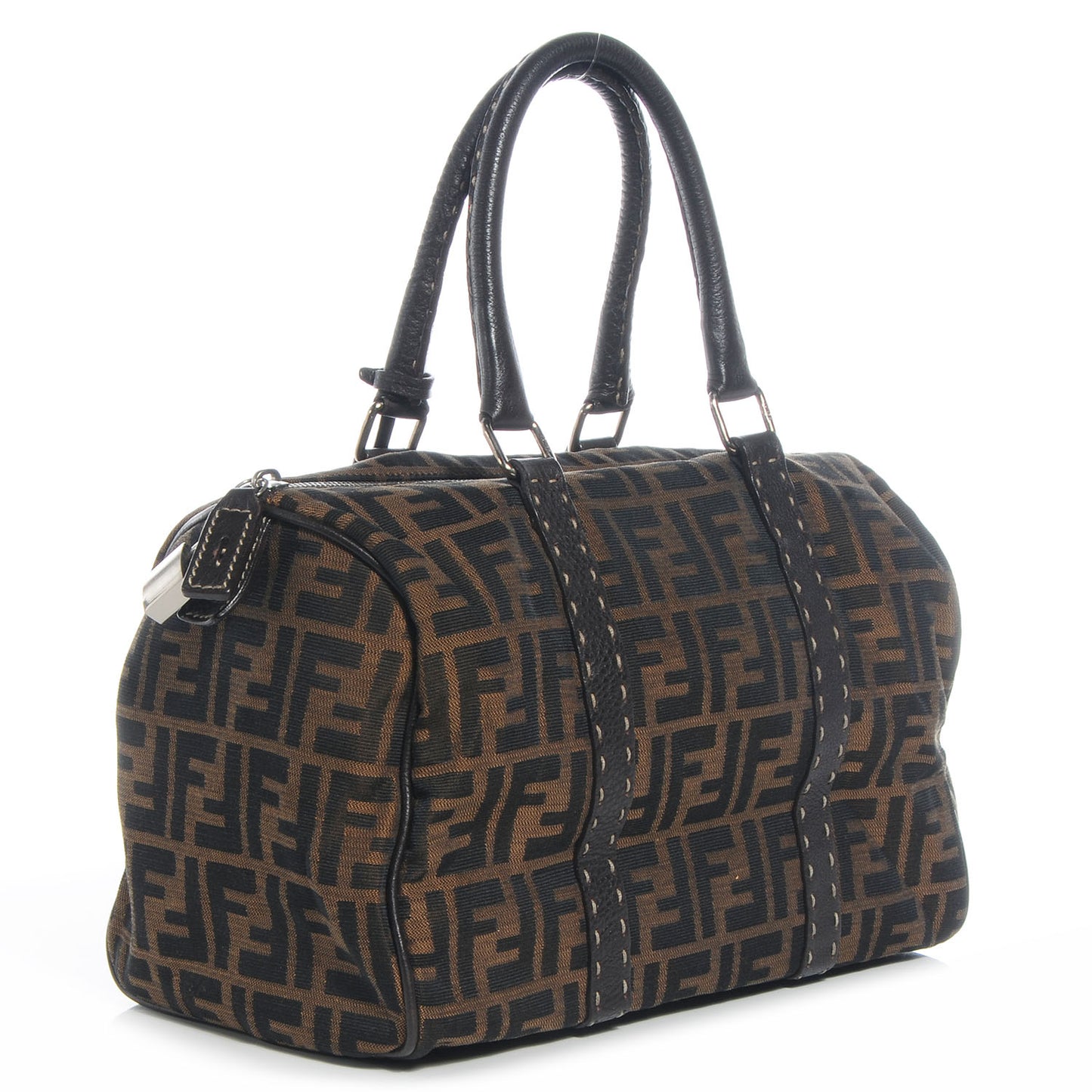 Zucca Medium Boston Satchel Tobacco