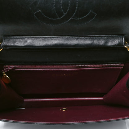 Chanel Lambskin Quilted Medium Single Flap Black 4 of 4