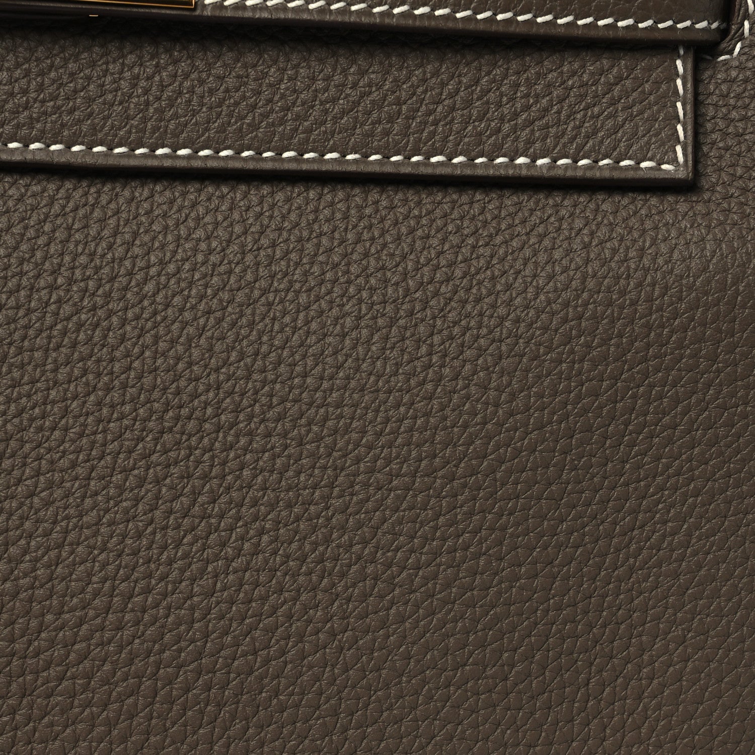 Hermes Togo Kelly Retourne 28 Etoupe 8 of 12