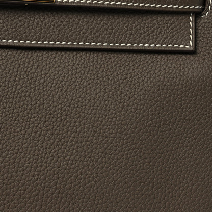 Hermes Togo Kelly Retourne 28 Etoupe 8 of 12