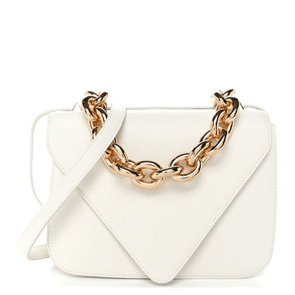 Bottega Veneta Calfskin Mount Envelope Bag White 1 of 11