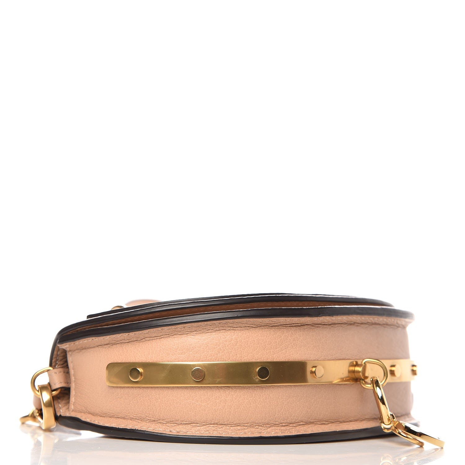 Chloe Calfskin Small Nile Bracelet Minaudiere Bag Biscotti Beige 4 of 7