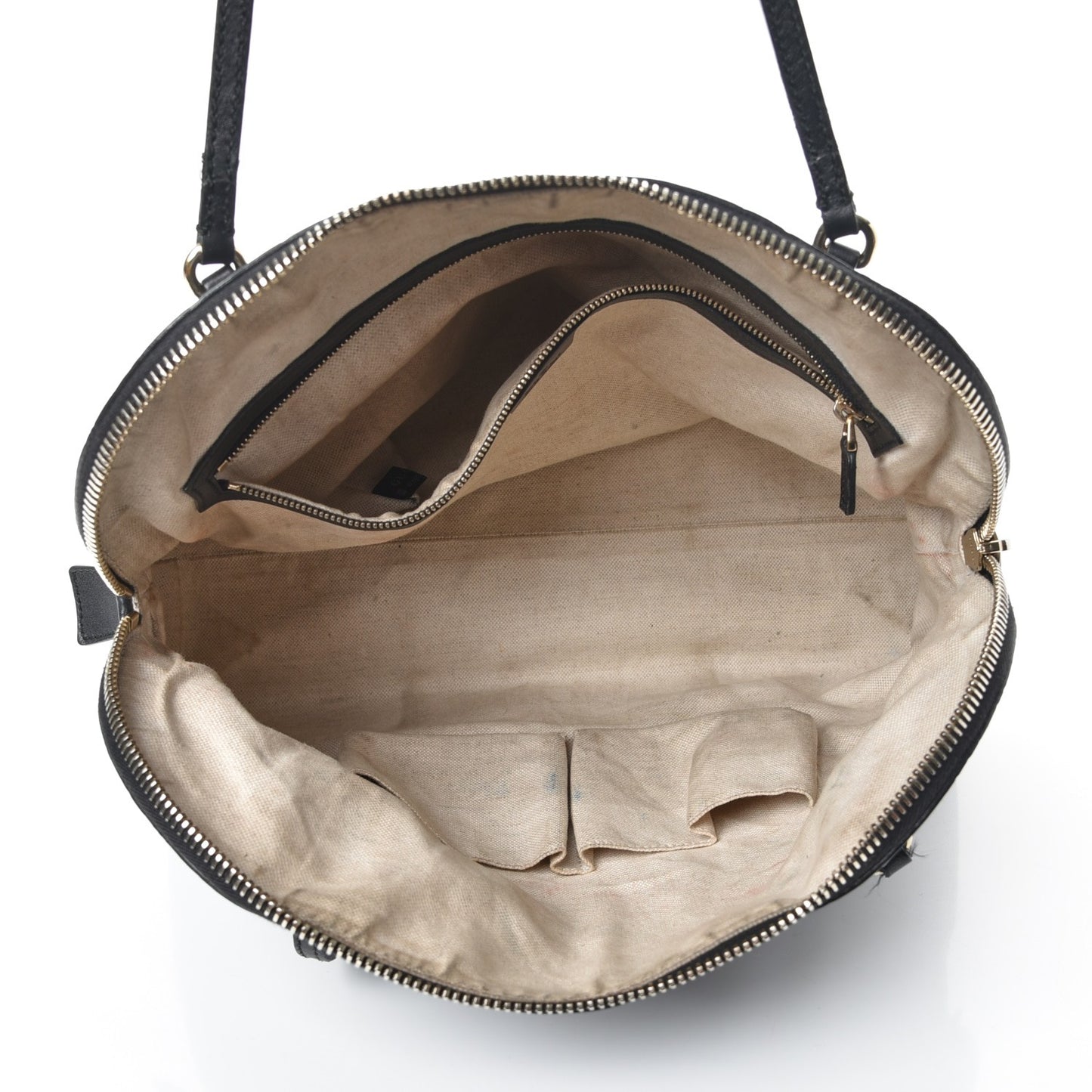 Guccissima Medium Bree Shoulder Bag Black