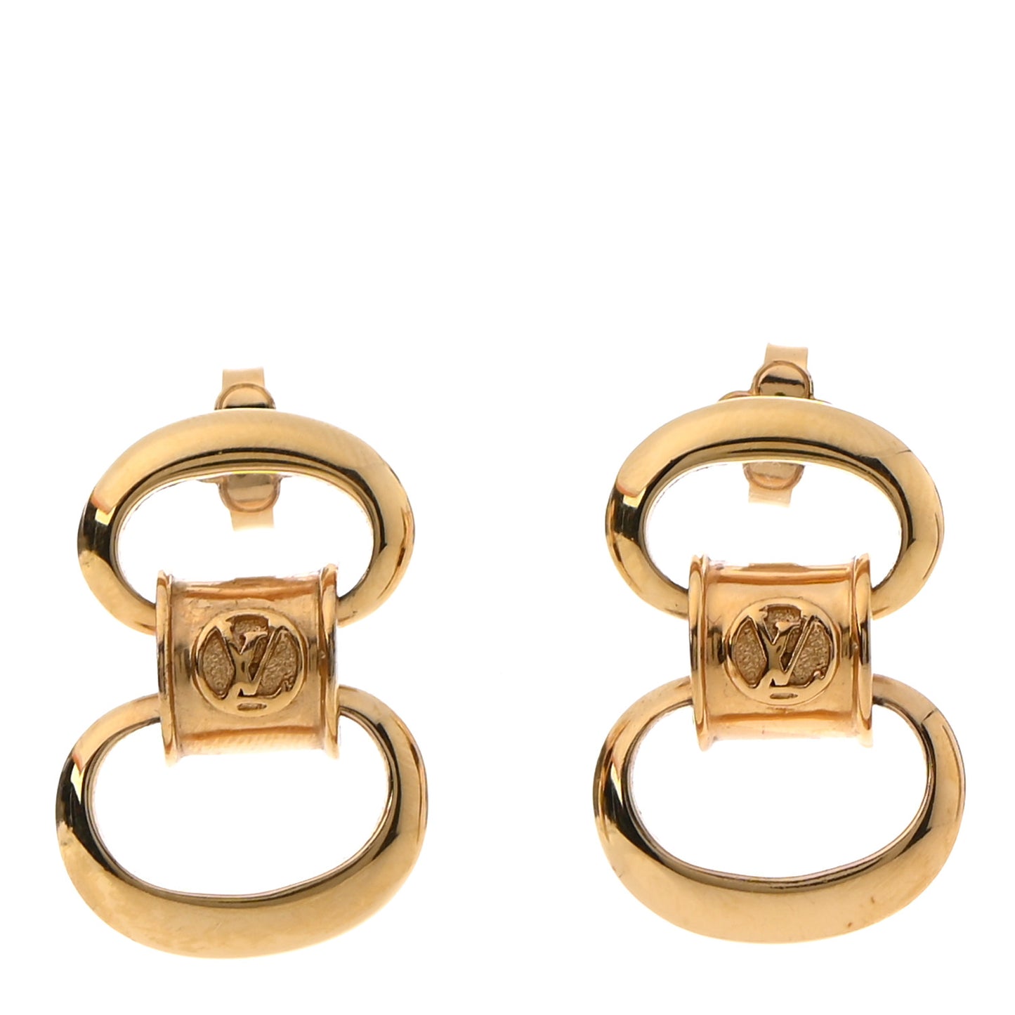 Metal Pure LV Earrings Gold