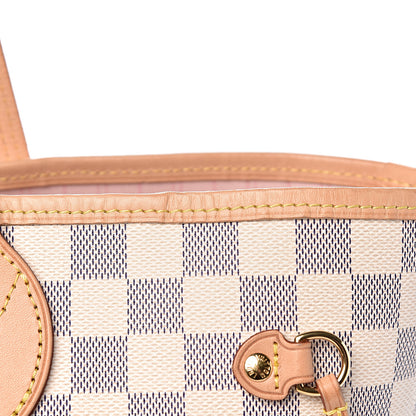 Louis Vuitton Damier Azur Neo Neverfull MM Rose Ballerine 27 of 28